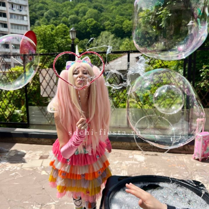 Шоу мыльных пузырей в Хосте и Кудепсте