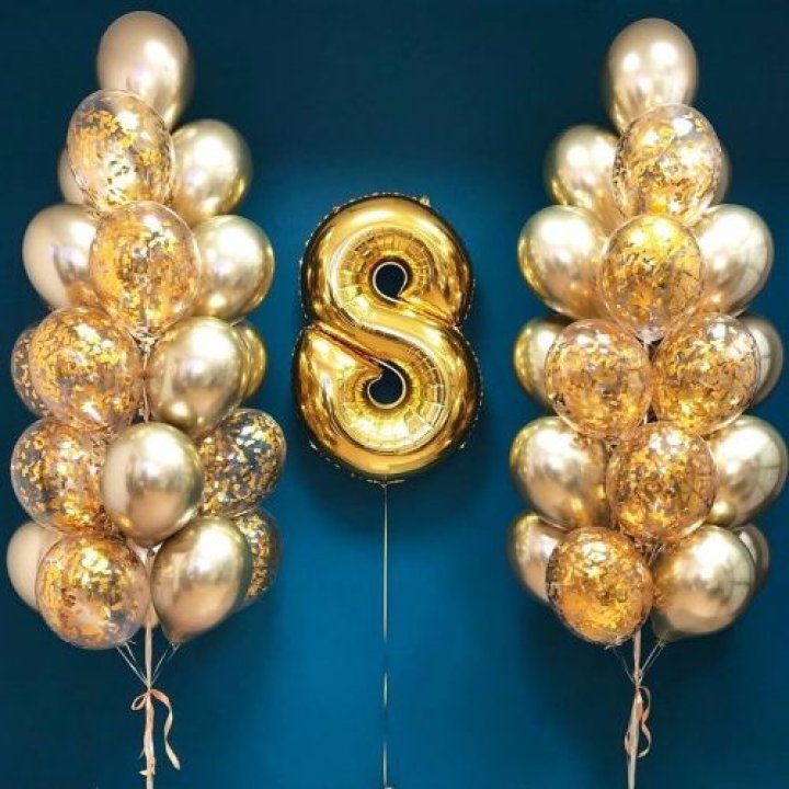 Цифра с фонтанами шаров L в Хосте и Кудепсте