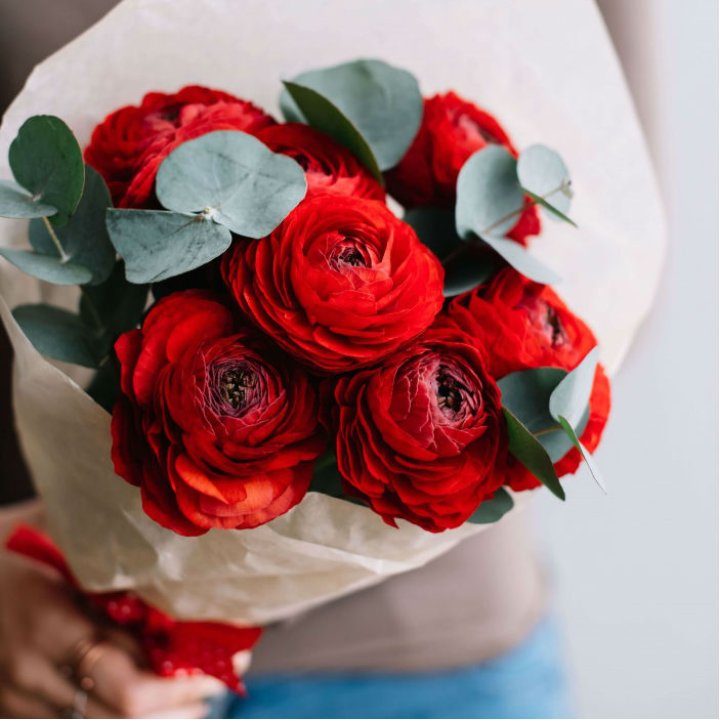 Букет ранункулюсов Seventh sense в Хосте и Кудепсте