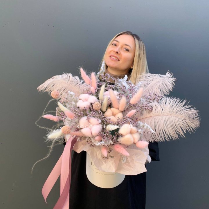 Авторский бокс с сухоцветами в Хосте и Кудепсте