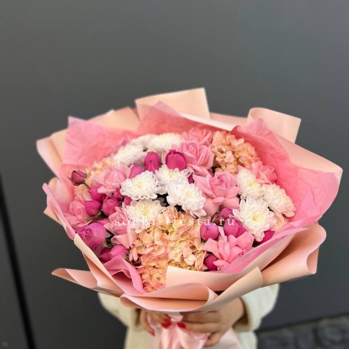 Букет "Нежное послание" в Хосте и Кудепсте