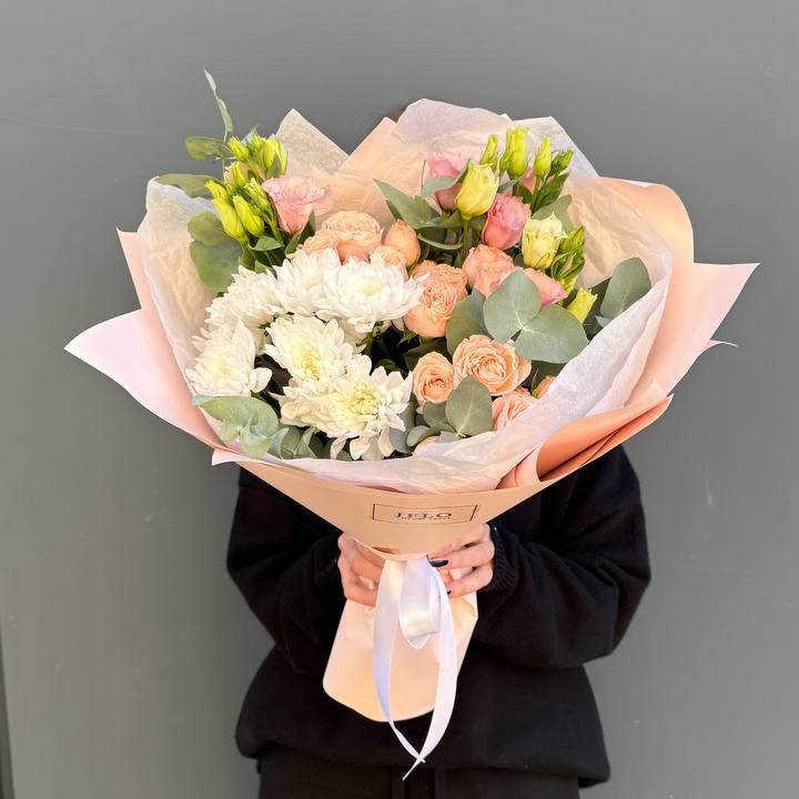 Букет "Персиковая нежность" в Хосте и Кудепсте