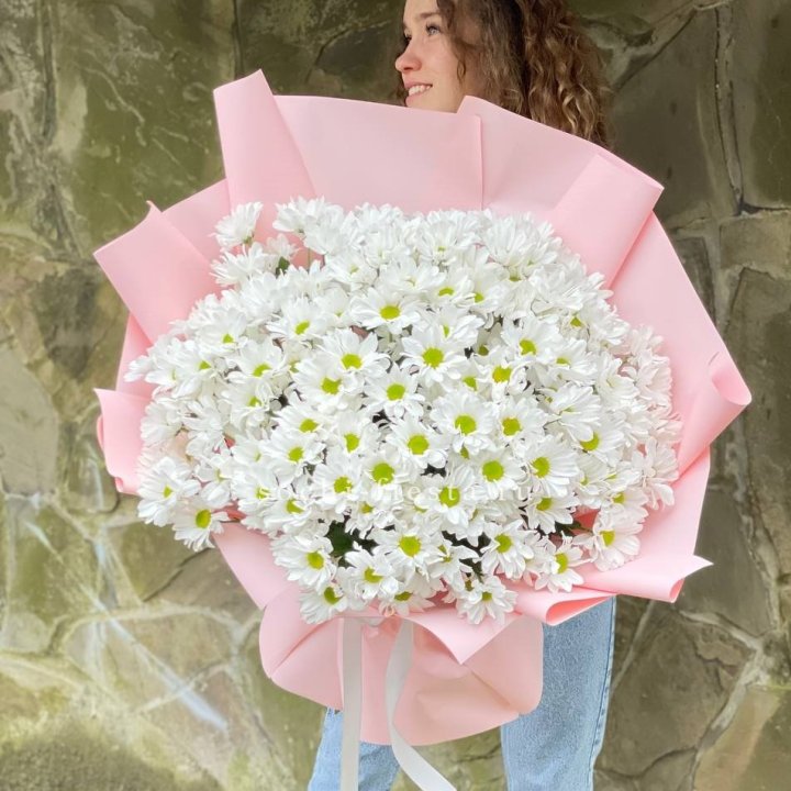  Букет хризантем "Pure" в Хосте и Кудепсте