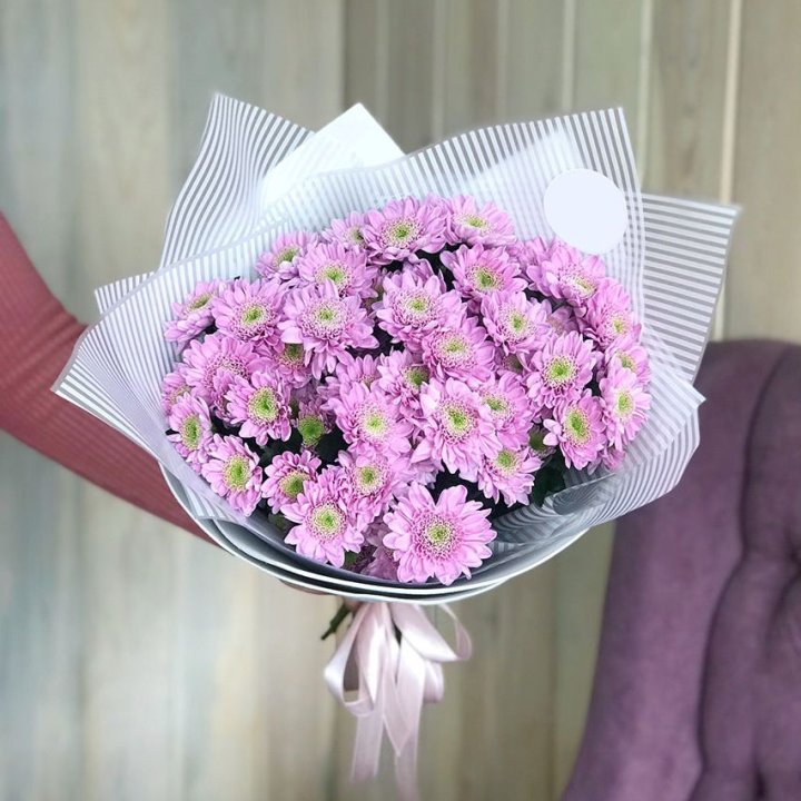 Букет розовых хризантем в Хосте и Кудепсте