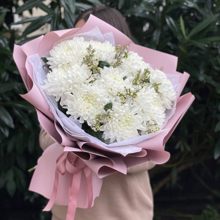 Букет хризантем №1 в Хосте и Кудепсте