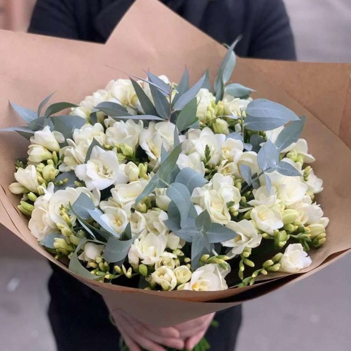 51 фрезия с эвкалиптом в Хосте и Кудепсте