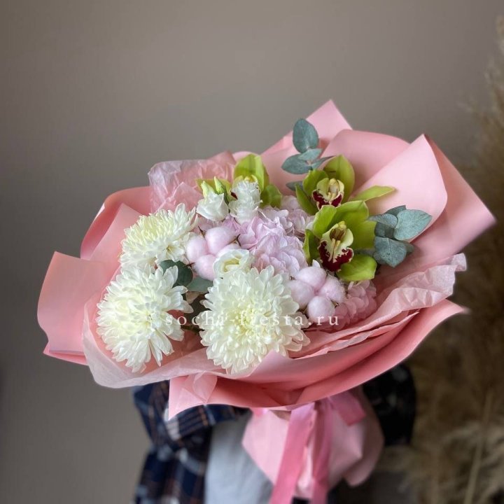  Букет с орхидеями Вита в Хосте и Кудепсте