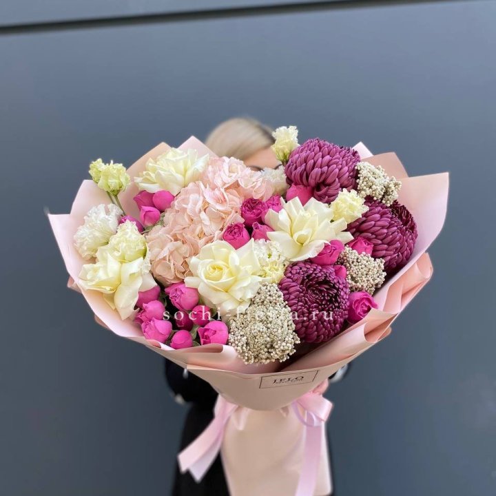 Букет "Любящее сердце" в Хосте и Кудепсте