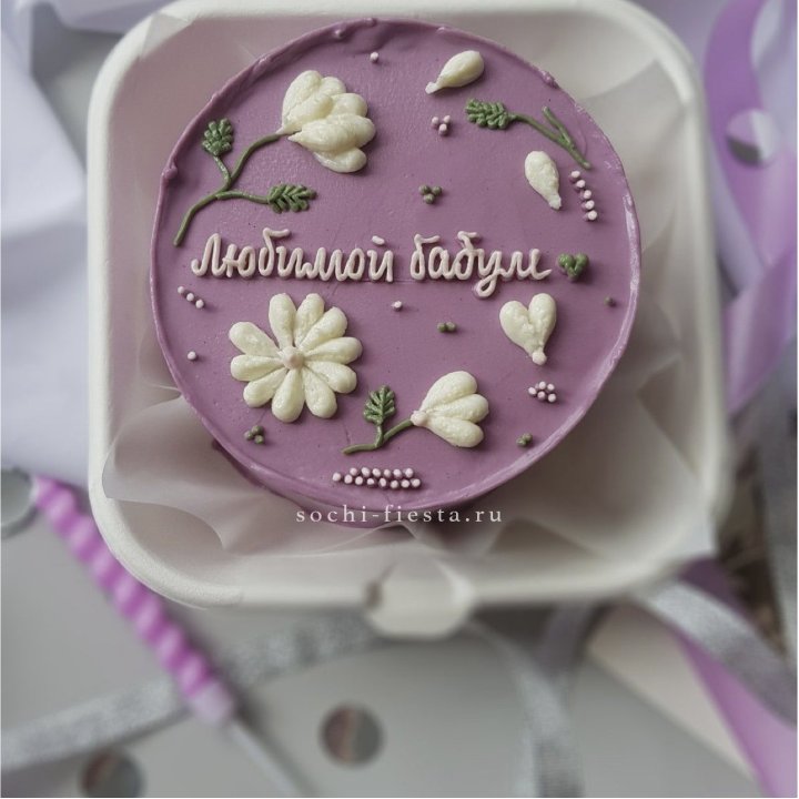 Бенто-торт "Любимой бабуле" в Хосте и Кудепсте