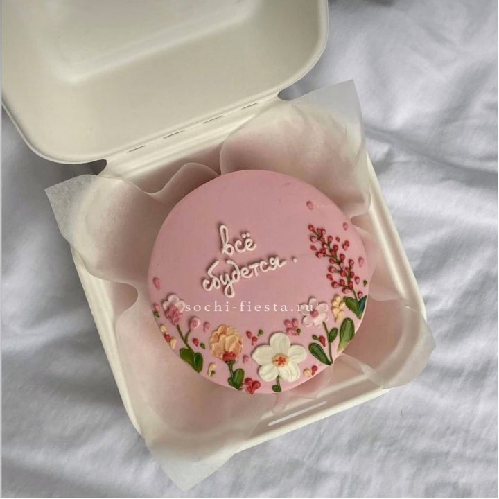 Бенто-торт "Все сбудется"  в Хосте и Кудепсте