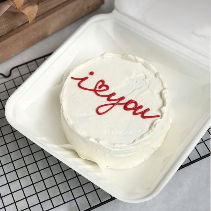 Бенто-торт "Немногословно"  в Хосте и Кудепсте