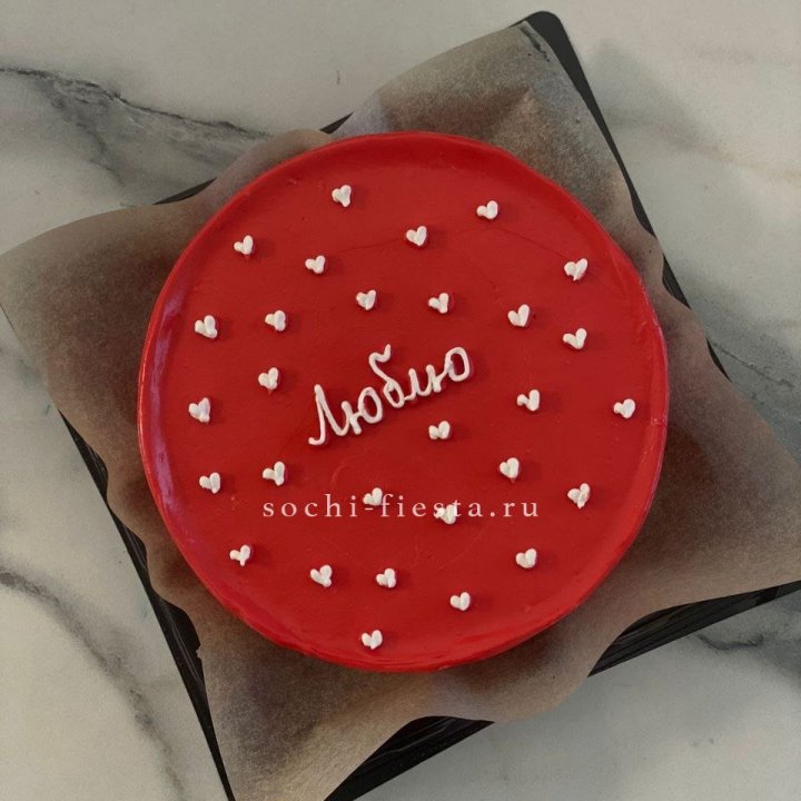 Бенто-торт "Люблю" в Хосте и Кудепсте