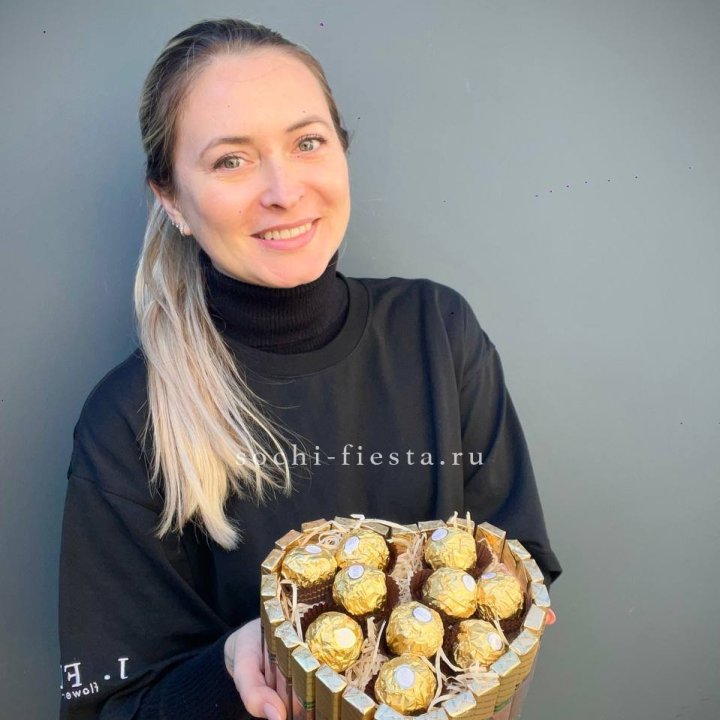 Шоколадный набор Сердце в Хосте и Кудепсте