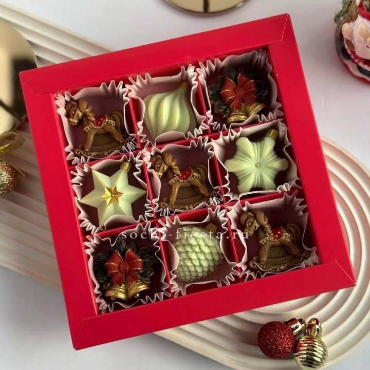 Бельгийский шоколад НГ шары 2 в Хосте и Кудепсте