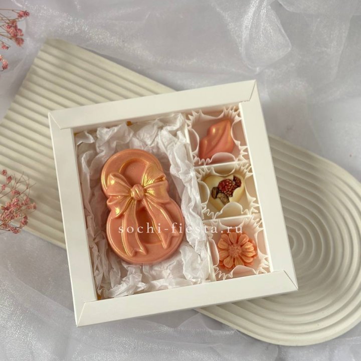 Конфеты из шоколада 8 Марта в Хосте и Кудепсте