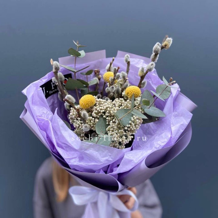 Букет с Вербой №1 в Хосте и Кудепсте