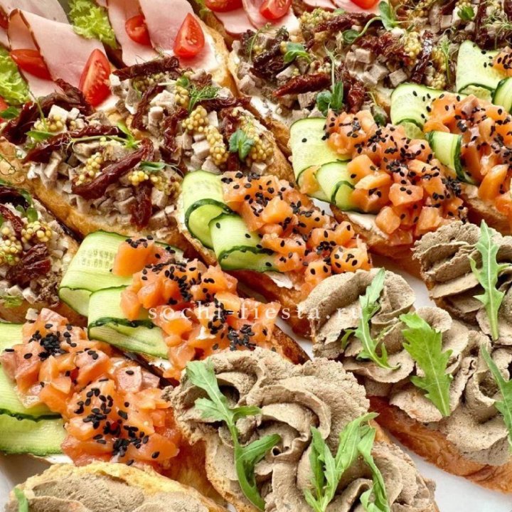 Брускетта "4 вкуса XL" в Хосте и Кудепсте