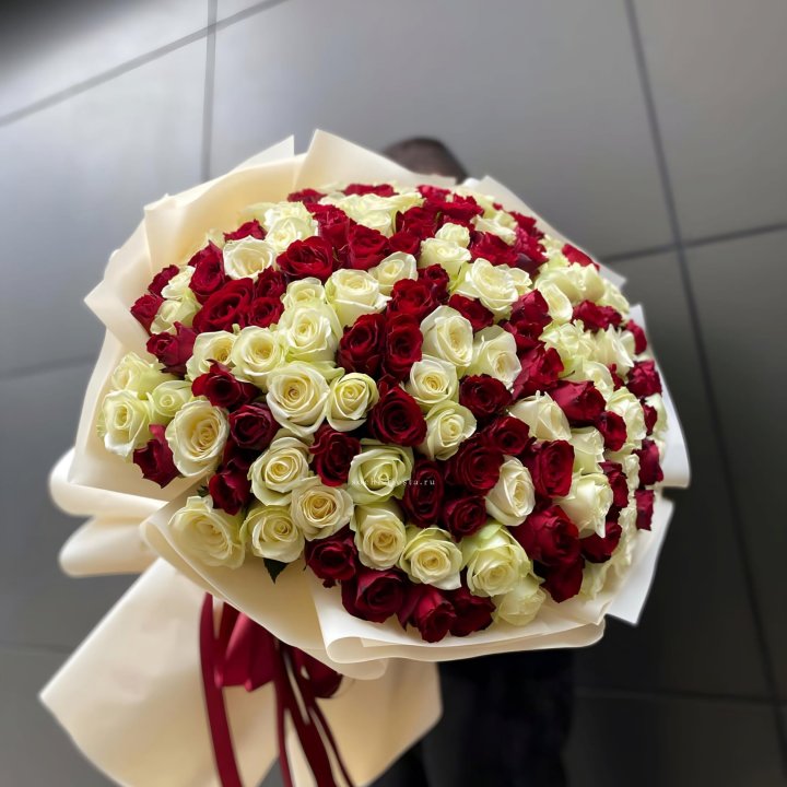 101 высокая импортная роза MIX в Хосте и Кудепсте