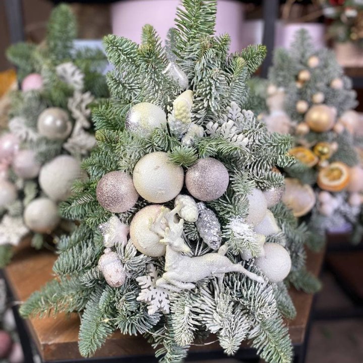 Новогодняя ёлочка "Happy Christmass" в ассортименте в Хосте и Кудепсте