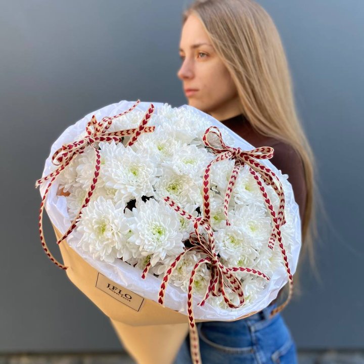 Букет "Хризантемы с любовью" в Хосте и Кудепсте