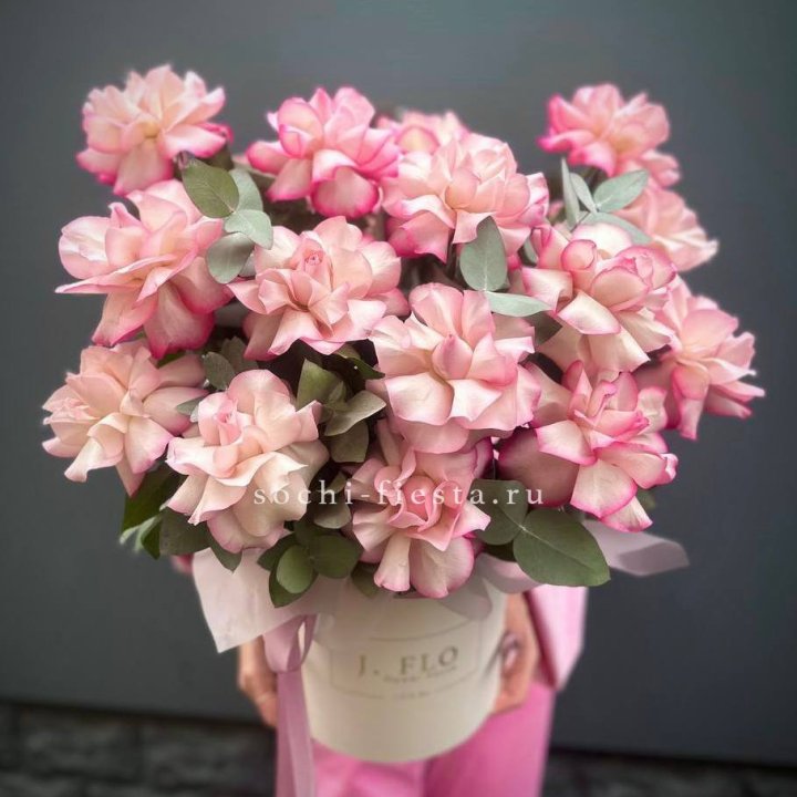 17 Французских  роз Венди в боксе в Хосте и Кудепсте