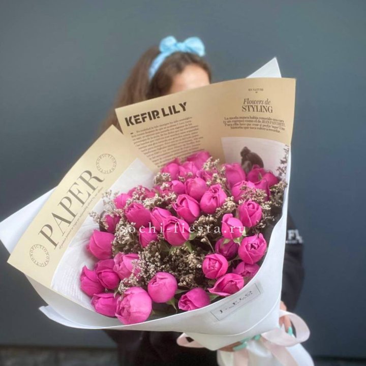 Пионовидные розы Bubbles №3 с доставкой в Хосте и Кудепсте