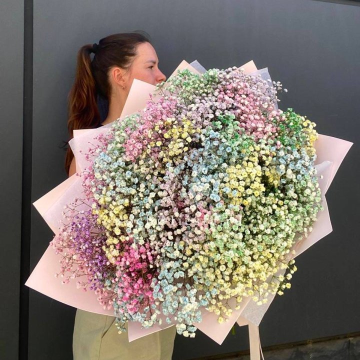 Пышный букет из гипсофил  в Хосте и Кудепсте