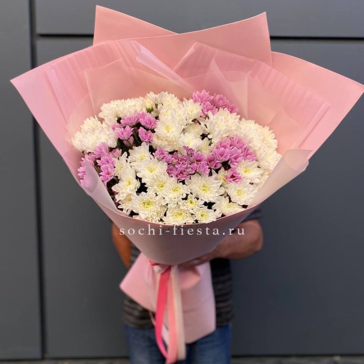  Букет хризантем- гигант  в Хосте и Кудепсте