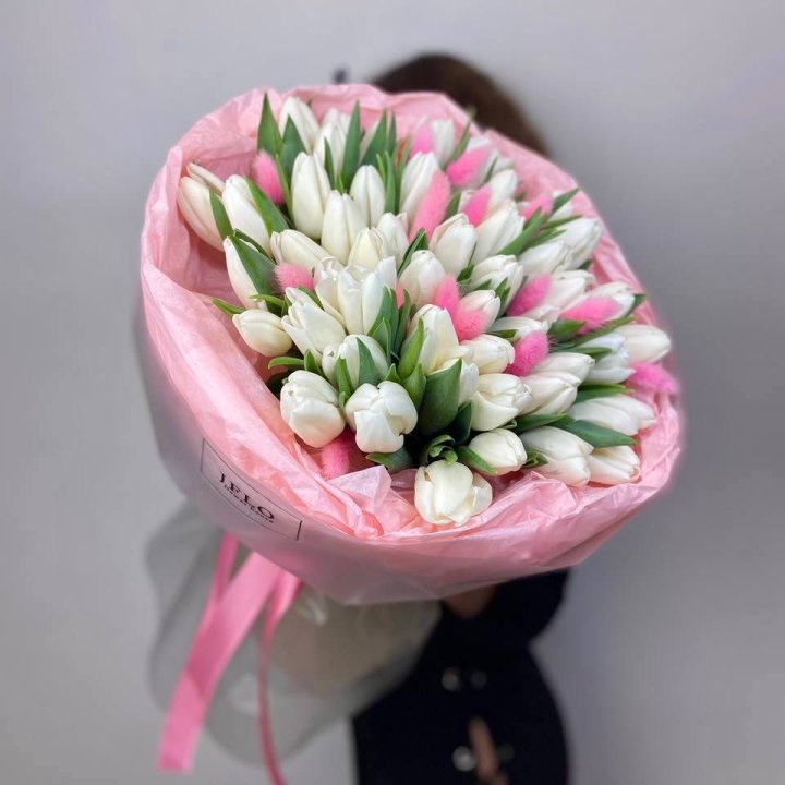 51 белый тюльпан "ROSI" в Хосте и Кудепсте