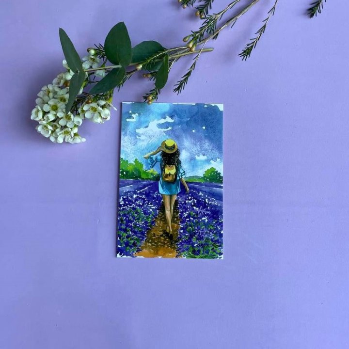 Открытка к букету "Flower road" в Хосте и Кудепсте