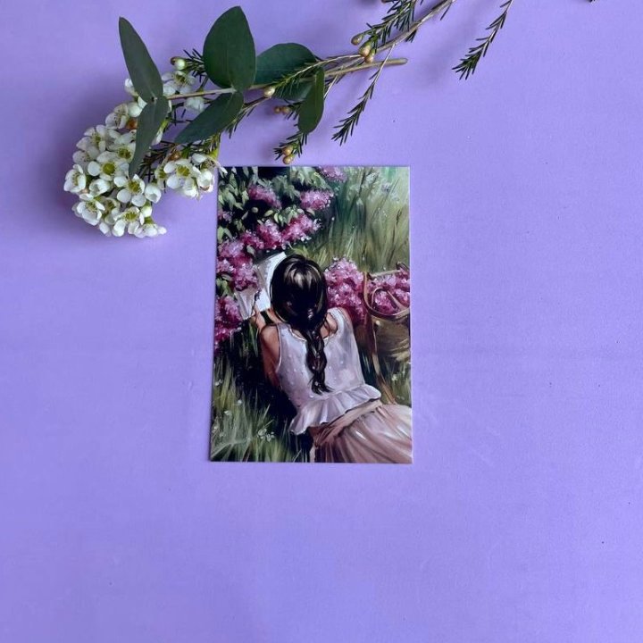 Открытка к букету "Среди пионов" в Хосте и Кудепсте