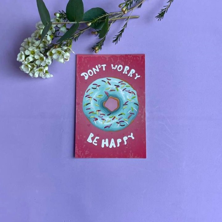 Открытка к букету "Don't Worry..." в Хосте и Кудепсте