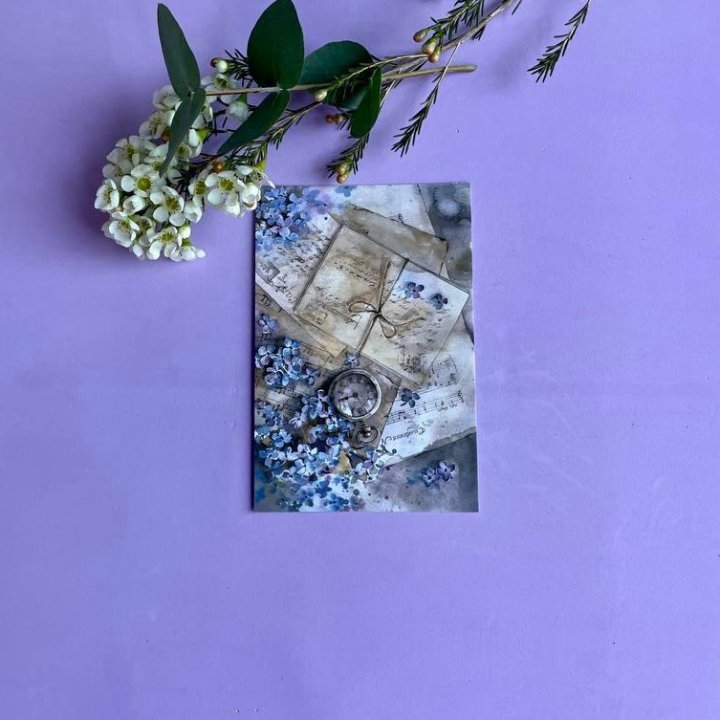 Открытка к букету "Время" в Хосте и Кудепсте