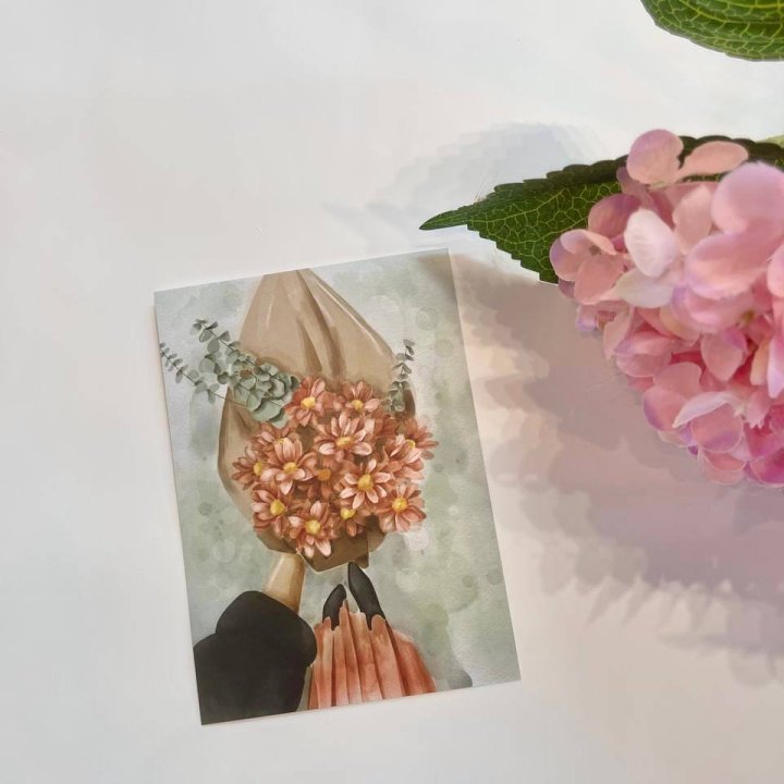 Открытка к букету "Букет" в Хосте и Кудепсте