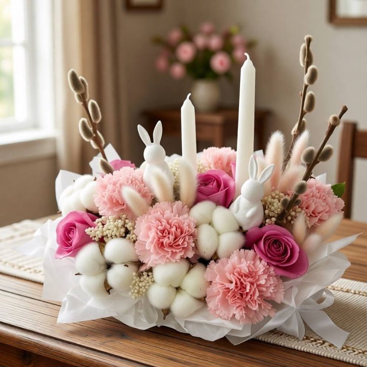 Пасхальная настольная композиция  с доставкой в Хосте и Кудепсте