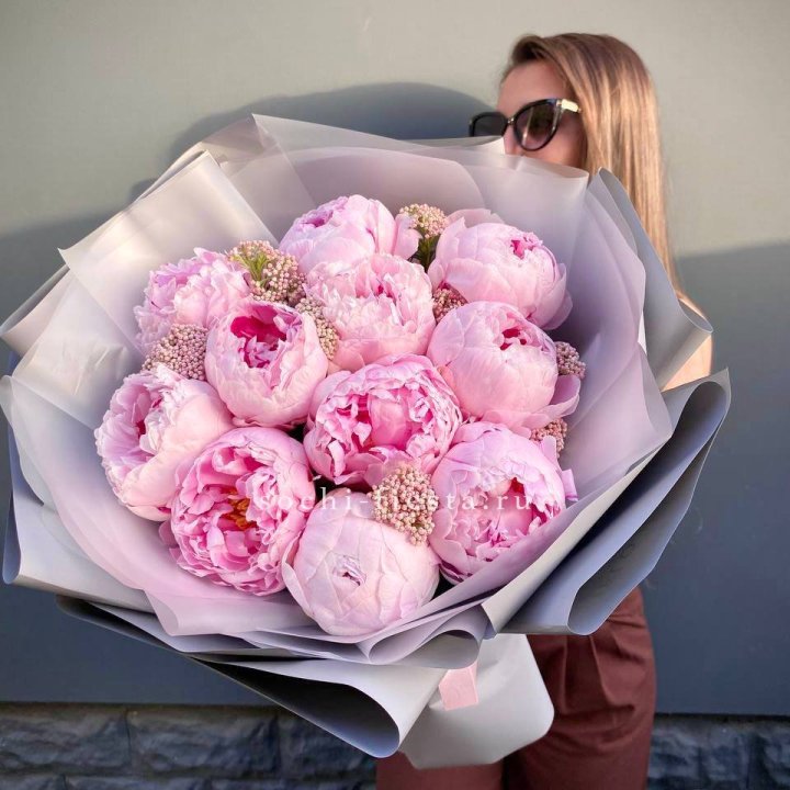 Букет с пионами "Style" в Хосте и Кудепсте