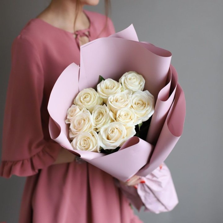 11 белых роз в Хосте и Кудепсте