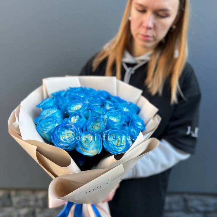 Букет синих роз Blue Lagoon в Хосте и Кудепсте