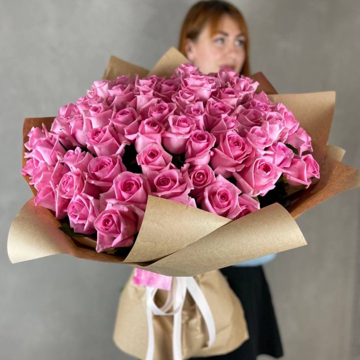 101 розовая роза в Хосте и Кудепсте