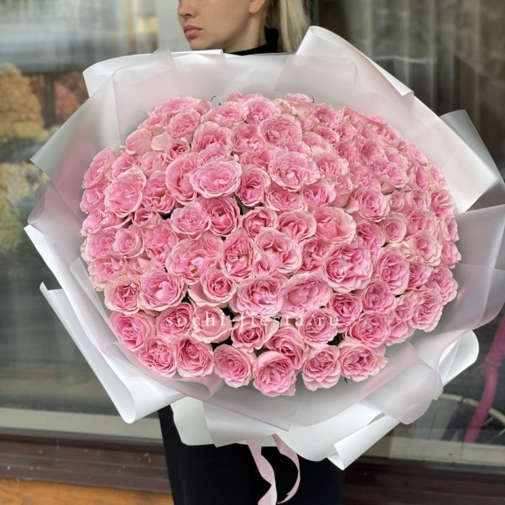 101 нежно-розовая роза в Хосте и Кудепсте