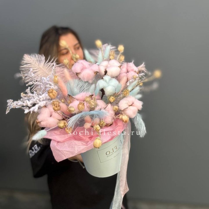 Авторский бокс с сухоцветами №2 в Хосте и Кудепсте