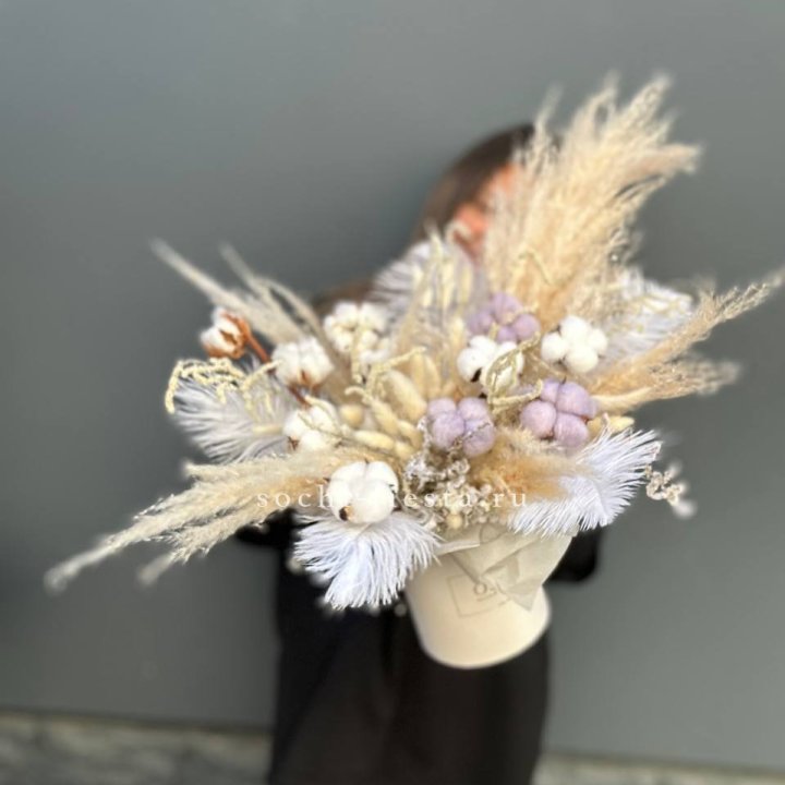 Авторский бокс с сухоцветами №3 в Хосте и Кудепсте