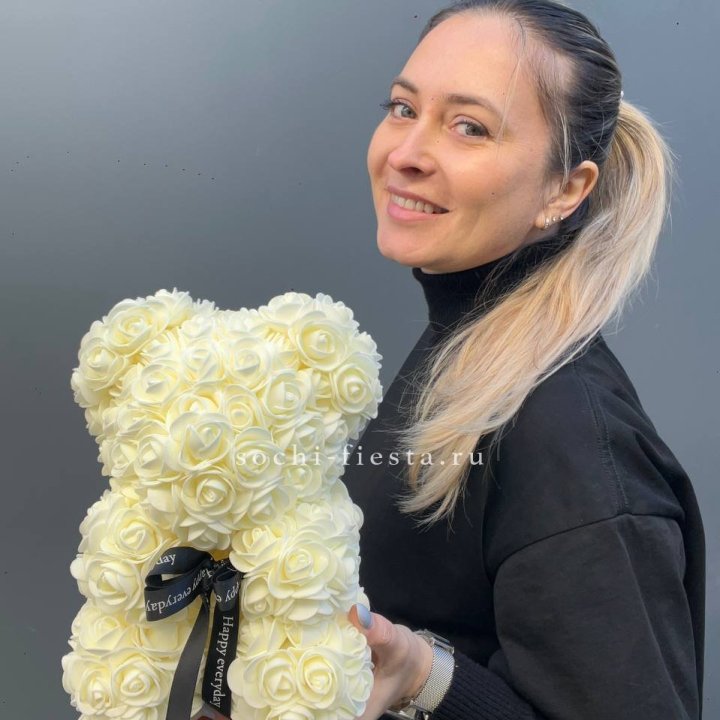 Игрушка медведь белый в Хосте и Кудепсте