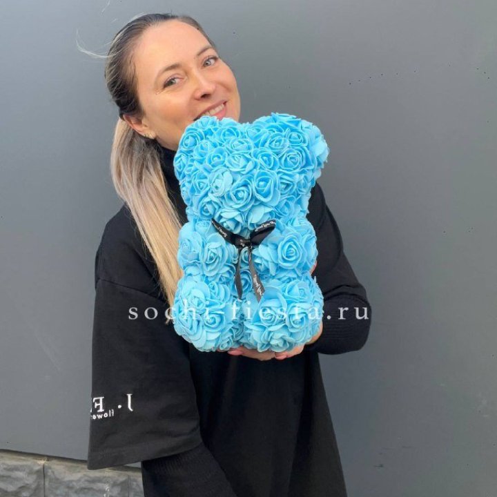 Игрушка медведь голубая в Хосте и Кудепсте