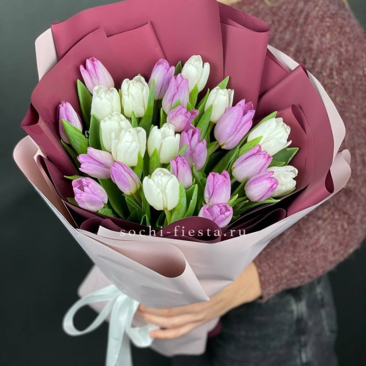 25 тюльпанов MIX в Хосте и Кудепсте