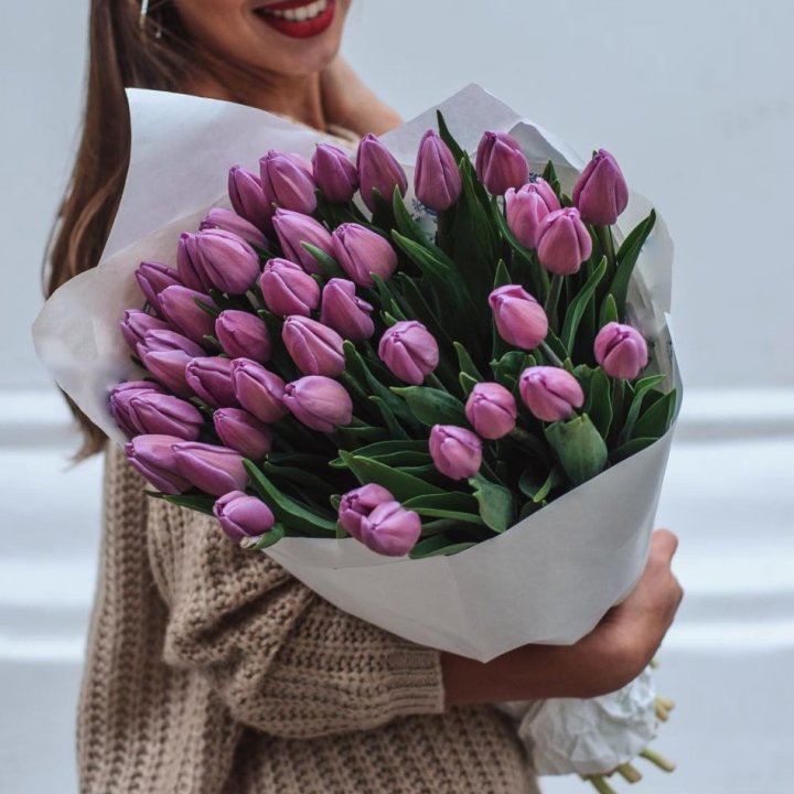 39 сиреневых тюльпанов в Хосте и Кудепсте