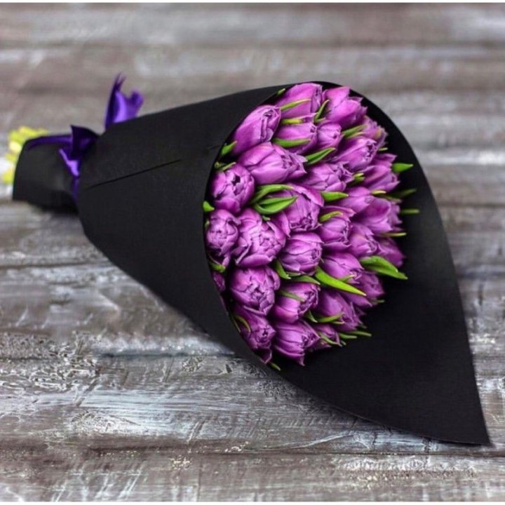 Пионовидные тюльпаны BLVCK в Хосте и Кудепсте