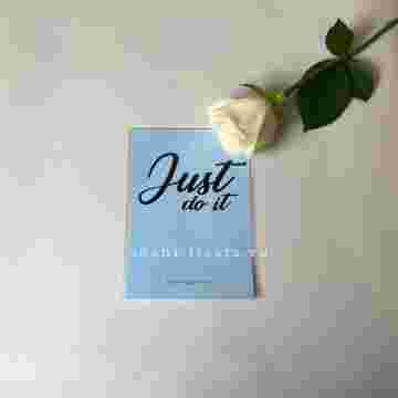 Открытка к букету "Just do it" в Хосте и Кудепсте