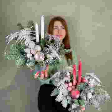 Новогодняя композиция "Candle" в Хосте и Кудепсте