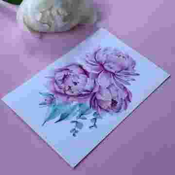 Открытка к букету "Peony" в Хосте и Кудепсте
